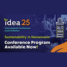 INDA Unveils Conference Program for IDEA®25 Focused on Driving Sustainability in Nonwovens