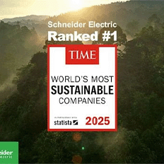 Schneider Electric foi nomeada a Empresa Mais Sustentável do Mundo 2025 pela TIME Magazine e pela Statista 