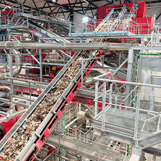 STADLER conclui a nova instalação de triagem de resíduos domésticos para a Stockholm Vatten och Avfall