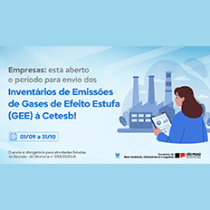 Está aberto o sistema para o envio obrigatório dos Inventários de Emissões de Gases de Efeito Estufa