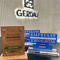 Gerdau foi reconhecida como a empresas que mais se destaca em comunicação na categoria Siderurgia e Metalurgia