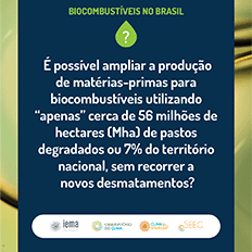 O Brasil pode mais do que dobrar a produção e o consumo de biocombustíveis até 2050 