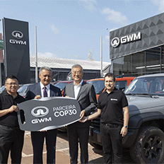 GWM Brasil realizou a entrega simbólica de 100 veículos eletrificados à COP30 