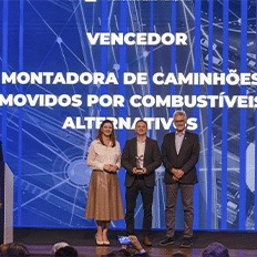 Scania foi a vencedora na categoria Montadora de Caminhões Movidos por Combustível Alternativo  