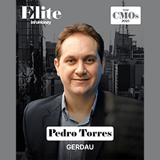 Pedro Torres da Gerdau foi eleito como um dos TOP CMOs 2025 pela premiação da Elite InfoMoney
