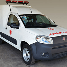 Versão ambulância do furgão Fiorino é vendida para pronta entrega nas concessionárias Fiat