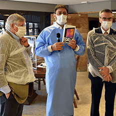 Corttex doa tecido para a produção de 200 mil máscaras de microfibra