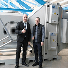 Case da LTA, do Grupo JUNKER, no uso de suas tecnologias de filtração na Kratzer GmbH & Co. KG em 25 de suas máquinas