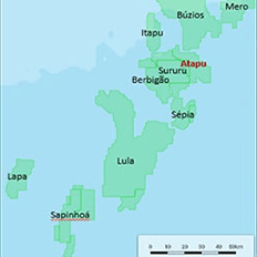 Produção de petróleo e gás natural da jazida compartilhada de Atapu, por meio da plataforma P-70