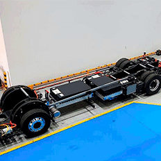 Chassi de ônibus articulado e elétrico pela BYD