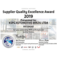 Kolbenschmidt recebe prêmio de excelência da General Motors