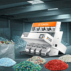 Novas soluções de seleção baseada em sensores da TOMRA Sorting Recycling aplicadas a flakes