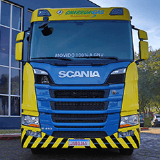 Scania registra a venda de 50 unidades caminhões a gás