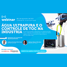 Veolia e a Shimadzu promovem webinar voltado para utilização de tecnologias para o controle do carbono orgânico total e obtenção da água ultrapura