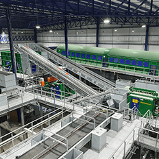 Nova planta de separação do Operador Ferroviário e Gestão de Aterros da Stadler  