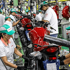 Honda suspende produção de motos em sua fábrica localizada no Polo Industrial de Manaus no Amazonas