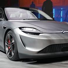 Carro da Sony mostra tecnologias inovadoras
