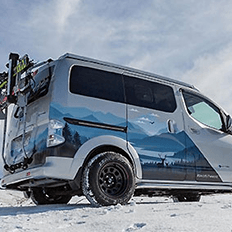 Nissan revela sua visão para uma aventura sustentável: a van-conceito totalmente elétrica e-NV200 Winter Camper