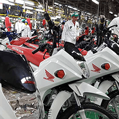 Honda informa que suspendeu a produção de motocicletas em sua fábrica no AM pela segunda vez