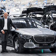 Novo Mercedes-Maybach Classe S é o automóvel número 50 milhões fabricado pela Mercedes-Benz em seus 75 anos de história
